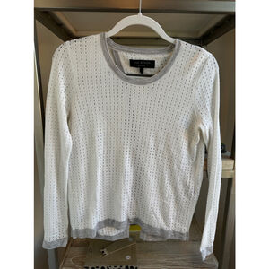 Women's rag & bone White Sweater Flyaway XS